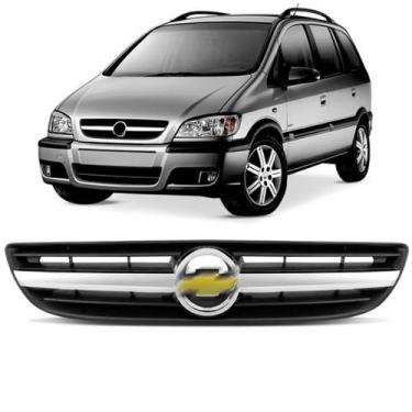 Imagem de Grade radiador zafira 2003 a 2011 cinza c/ friso cromado - SP ACESSÓRI
