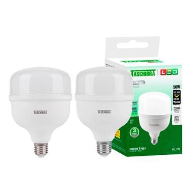 Imagem de Lâmpada Led Taschibra 50w Bivolt 4000k Luz Neutra Kit 2