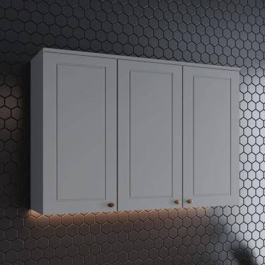 Imagem de Armário Aéreo 3 Portas 120cm Emily Espresso Móveis