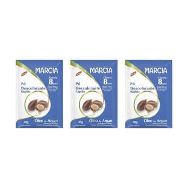 Imagem de Po Descolorante Marcia Oleo Argan 20G - Kit Com 3Un