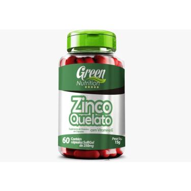 Imagem de Zinco quelato & vit. E 250MG 60CAPS green nutrition