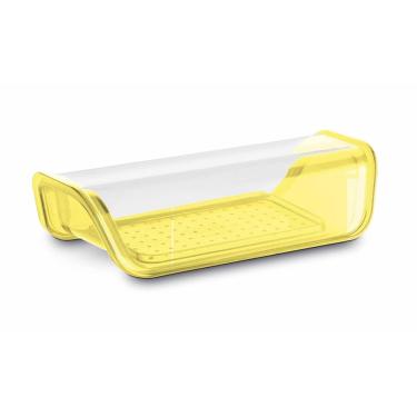 Imagem de Manteigueira Porta Manteiga Acrílico Com Tampa Uz Amarelo