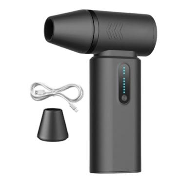 Imagem de Kuntesetty Mini turbeiro turbofan 110000rpm de alto desempenho poderoso ventilador snow soprador para acampamento de resfriamento eficiente, Preto