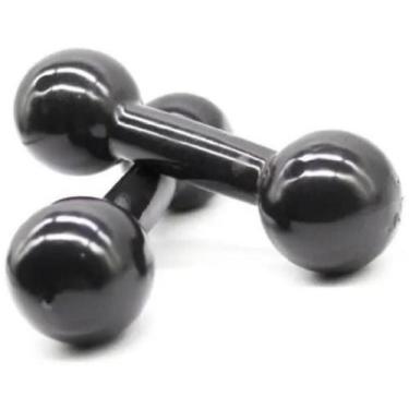 Imagem de Halter Emborrachado Par De 7 Kg Para Supino E Fortalecimento - Infinit