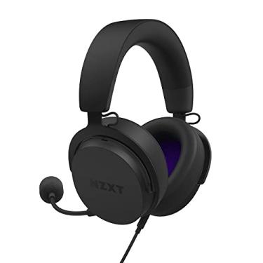 Imagem de NZXT Relay Fone de ouvido para jogos de PC com fio - AP-WCB40-B2 - Certificado de áudio de alta resolução - Fone de ouvido DTS: X - Som surround 7.1 - Design leve e confortável - Microfone destacável