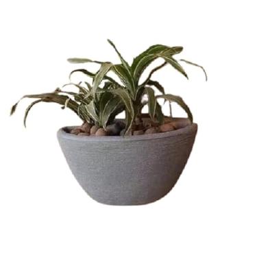 Imagem de Vaso De Planta Para Parede Meia Lua Vertical Jardim P (cinza)