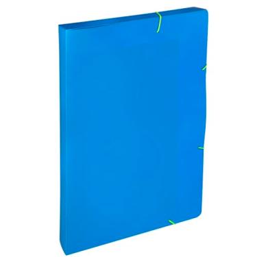 Imagem de Dello - Pasta Aba Elástico A4 LB 2cm Full Color Azul, 0438.C.0005P - Pacote com 5 unidades