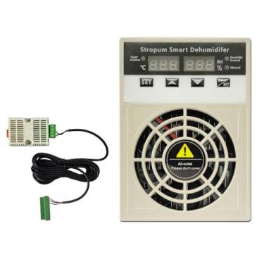 Imagem de Stropum Desumidificador Pequeno Automático Para Barraca De Cultivo, Caixa Elétrica, Armário De Armazenamento, Armário, Mini Desumidificador 110 V/240 V Com Interruptor De Controle De Temperatura