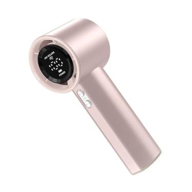 Imagem de WeiLaiKeQi Ventilador portátil 100 velocidades fã de bolso de bolso ajustável para homens para homens Men Display Digital para viagens ao ar livre, Rosa