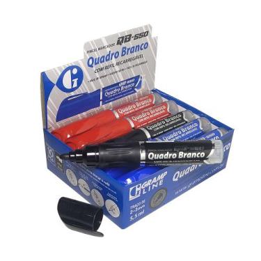 Imagem de Pincel Marcador Quadro Branco QB550 GrampLine 10 Unidades, Sortido