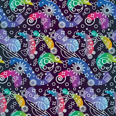 Imagem de Papel De Parede Adesivo Quarto Infantil Astronomia Aquarela Universo Teen 10m