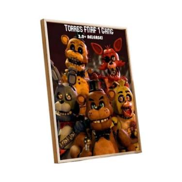 Imagem de FNAF Five Nights at Freddy's Retro Kraft Paper Poster Arte Estética Pi