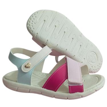 Imagem de sandalia infantil klin tic tac anatomica detalhe pink