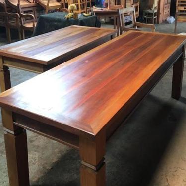 Imagem de Mesa de Madeira Maciça de Demolição Pés Diamante - Made Wood, Comprime