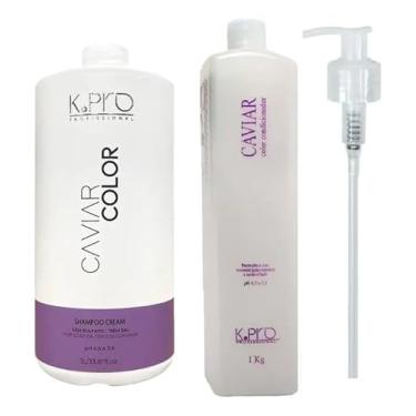 Imagem de Kit Shampoo + Condicionador 1000ml Caviar Color - Kpro