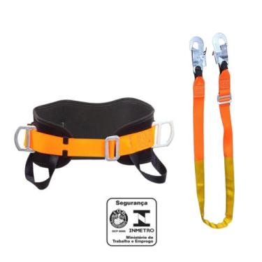 Imagem de Kit Cinturão Abdominal  + Talabarte De Posicionamento em Fita. - SAFE 