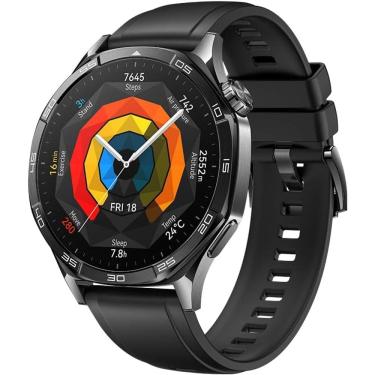 Imagem de SmartWatch HUAWEI GT 5 46mm, Tela AMOLED, GPS, Compatível com iOS e Android