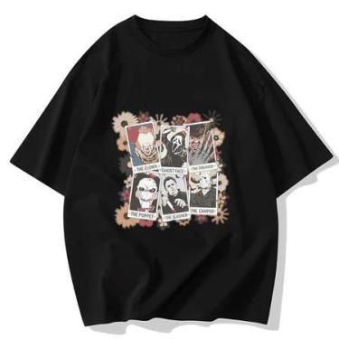 Imagem de Camiseta Personagens Clássicos de Terror Films Streetwear Masculina Ca