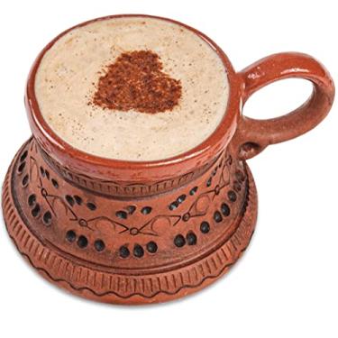 Imagem de Canecas de café de argila feitas à mão Diner Potbelly caneca de café louça e pires 150 ml - caneca de café nórdica canecas de café viking de cerâmica - caneca de café de pedra canecas de jantar para