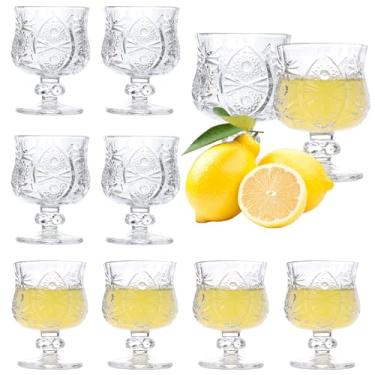 Imagem de Soopiiso Conjunto de 8 copos de licor com haste para licor de tequila xerez - Ideal para casa, bar, coquetéis, presentes de casamento