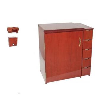 Imagem de Gabinete Luxo 5 Gavetas P/maquina De Costura Doméstica-MOGNO - Megamak