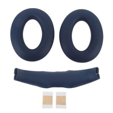 Imagem de ABOLO DE EARPADOS DE SUPLETAMENTO DE EARPHOPELOS CHOVIDOS DE SILICONE EAR TAPE DE PARTE PARA PARA PARA QC45 QC35 QC25 QC15 COM Adesivo DE Dupla Face Fácil DE Instalar (BLUE)