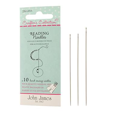 Imagem de The Beadsmith Agulhas Para Miçangas Da Coleção John James Crafter, Pacote Com 10 Em Tamanhos Variados, Fabricadas Na Inglaterra, Tecer Tear, Costura Fora Do Tear E Fabricação De Joias