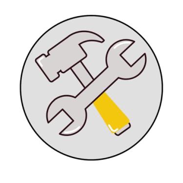 Imagem de Adesivo Decorativo Redondo Tema Construção, 250mm, Personalizado (CT-388, BOPP, 250-MM)