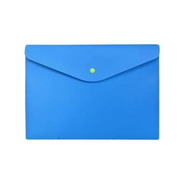Imagem de Envelope Plástico Com Botão A4 Azul - Dello