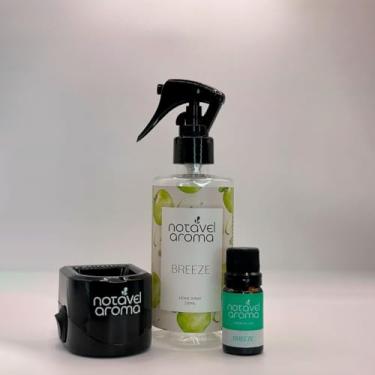 Imagem de Kit Home Spray Aromatizador Difusor Eletrico Essencia Concentrada 10ml (PRETO, BREEZE)