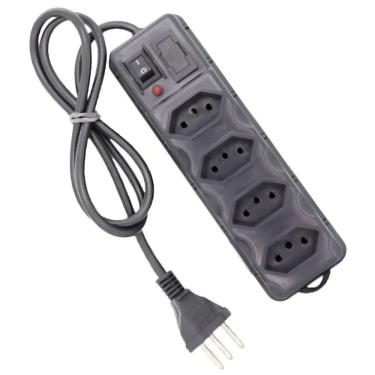 Imagem de Filtro de Linha Protetor Elétrico 4 Tomadas e Fusivel 85cm