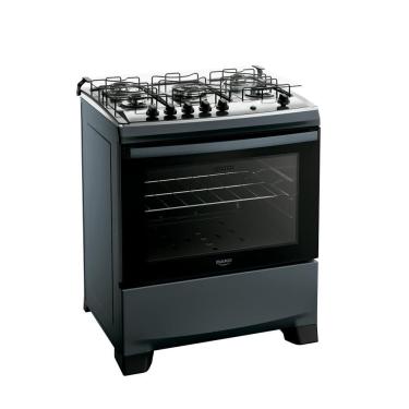 Imagem de Fogão 5 Bocas a Gás Dako Supreme com Mesa de Inox e Forno 100L Titanium Bivolt