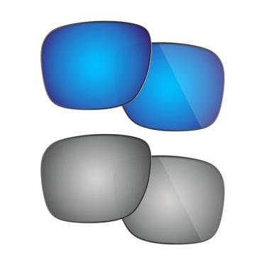 Imagem de Fiskr Lentes de reposição anti-água salgada para óculos de sol Oakley Twoface, embalagem com 2 pares