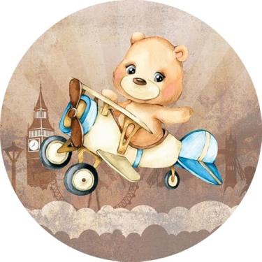 Imagem de Painel Festa Redondo C/Elastico 1,50m Ursinho Aviador (USA011)