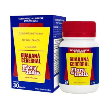 Imagem de Guaraná Cerebral Flora da Índia 30 Cápsulas, Suplemento Alimentar