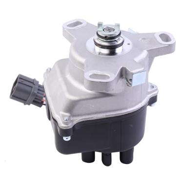 Imagem de EVERESTWAY Distribuidor De Ignição 9 Pinos Compatível Com Honda Civic/Del Sol 1.6L 1996-1997 / Acura El 1997, Kit Substituição Tampa Preta E Rotor 30100-P2E-A01 Td-80U
