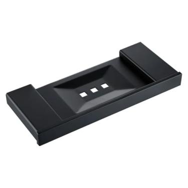 Imagem de Conjunto de acessórios para banheiro, preto fosco, aço inoxidável Sus304, suporte para papel, porta-escovas de dentes, toalheiro, prateleiras para banho (saboneteira)