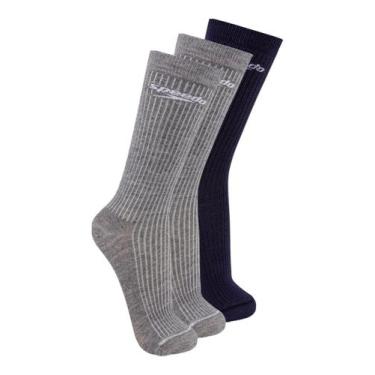 Imagem de Kit com 3 Pares de Meias Esportiva Cano Longo Speedo 8027 Colorido, Az