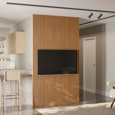 Imagem de Painel Ripado 141 X 250cm Modular 1.4 Linea Brasil - Nature Fosco
