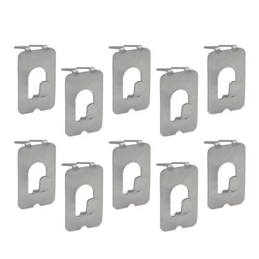 Imagem de Fenteer Ganchos para pendurar quadros, ganchos de garra, ferragens de fácil instalação, cabide de parede que não deixa marcas, para pendurar quadros de parede, 10 Peças