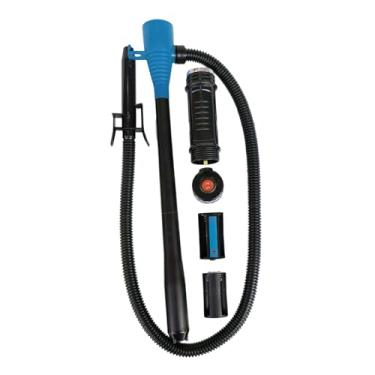 Imagem de JicSuXi Ferramenta de troca de óleo fluido Bomba de fluido útil Bomba de óleo de engrenagem Universal Portátil Versátil 60 cm Transferência de combustível, Preto, Azul