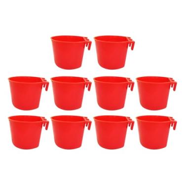 Imagem de Rrlihjgu Bebedouros Em Copo Para Galinhas, Tigela de Alimentação para Patos, 10 Peças Bebedouro e Comedouro para Aves 237ml com Larga que Economiza Espaço para Galinhas, Pássaros, Papagaios e Patos