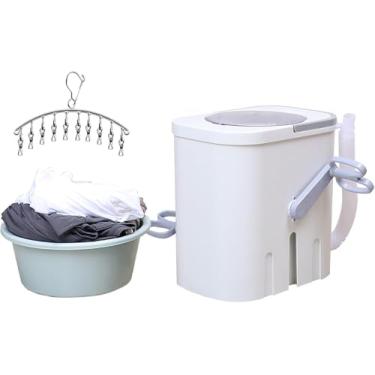 Imagem de Máquina De Lavar Roupa Manual Não Elétrica Com Manivela Para Camping & Rv A Alternativa De Lavanderia Com Mini Design