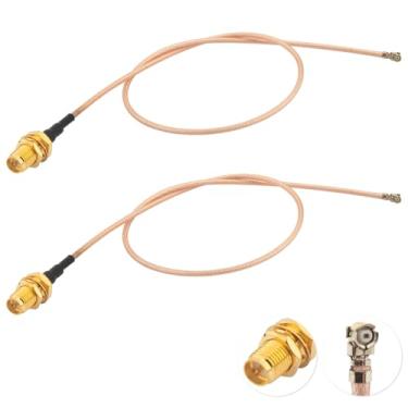 Imagem de Kaunosta RP-SMA fêmea para IPX IPEX U.FL RG178 RP-SMA Antena WiFi WiFi Cabo adaptador de antena aérea 30 cm para Mini PCI Express PCIE Placa de rede Adaptador WiFi FPV UAV Drone Controlador Pacote com 2