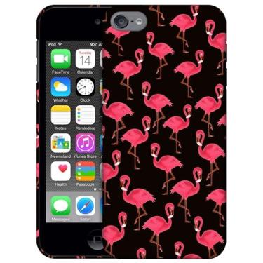 Imagem de SM CASES Capa para iPod Touch 7, capa para iPod Touch 6, capa para iPod Touch 5 - estampa de flamingo, estampa 3D, capa de plástico rígido para iPod Touch 7/6/5.