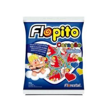 Imagem de Pirulito Coração Colorido 500g - Florestal