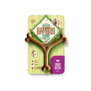 Imagem de Brinquedo Mordedor Cães Truqys Osso Bamboo Bacon Y Grande - TRUQYS PET