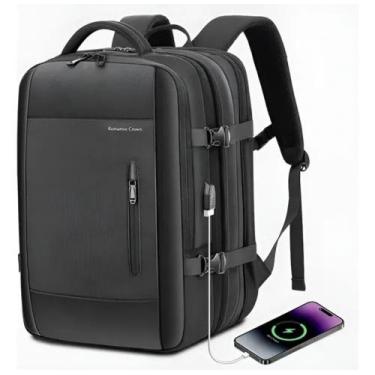 Imagem de Mochila Executiva Viagem Expansível Até 42L Notebook Usb Trabalho - ME