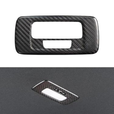 Imagem de JSWAN Capa de luz de leitura traseira de fibra de carbono para 11ª geração Civic Hatchback Sedan Tipo r FL5 Typer Cobertura da lâmpada de leitura do telhado da fileira traseira Cobertura da lâmpada de