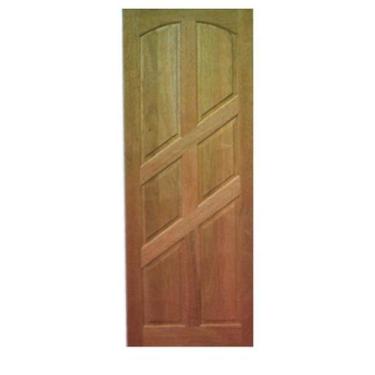 Imagem de Porta de Entrada Maciça 6 Almofadas Diagonal - Madeira, 2,10 m (altura